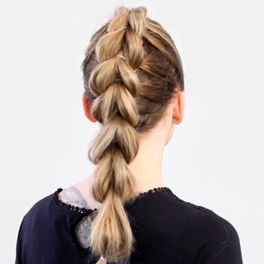 Front Pull Through Braid With Accents