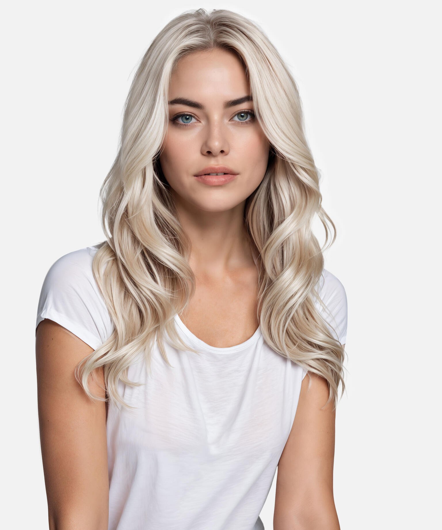 Ultra Tape Extensions Straight / Classic Tape 4 cm / 10 pieces 10.10 Platinum Blonde 50 cm