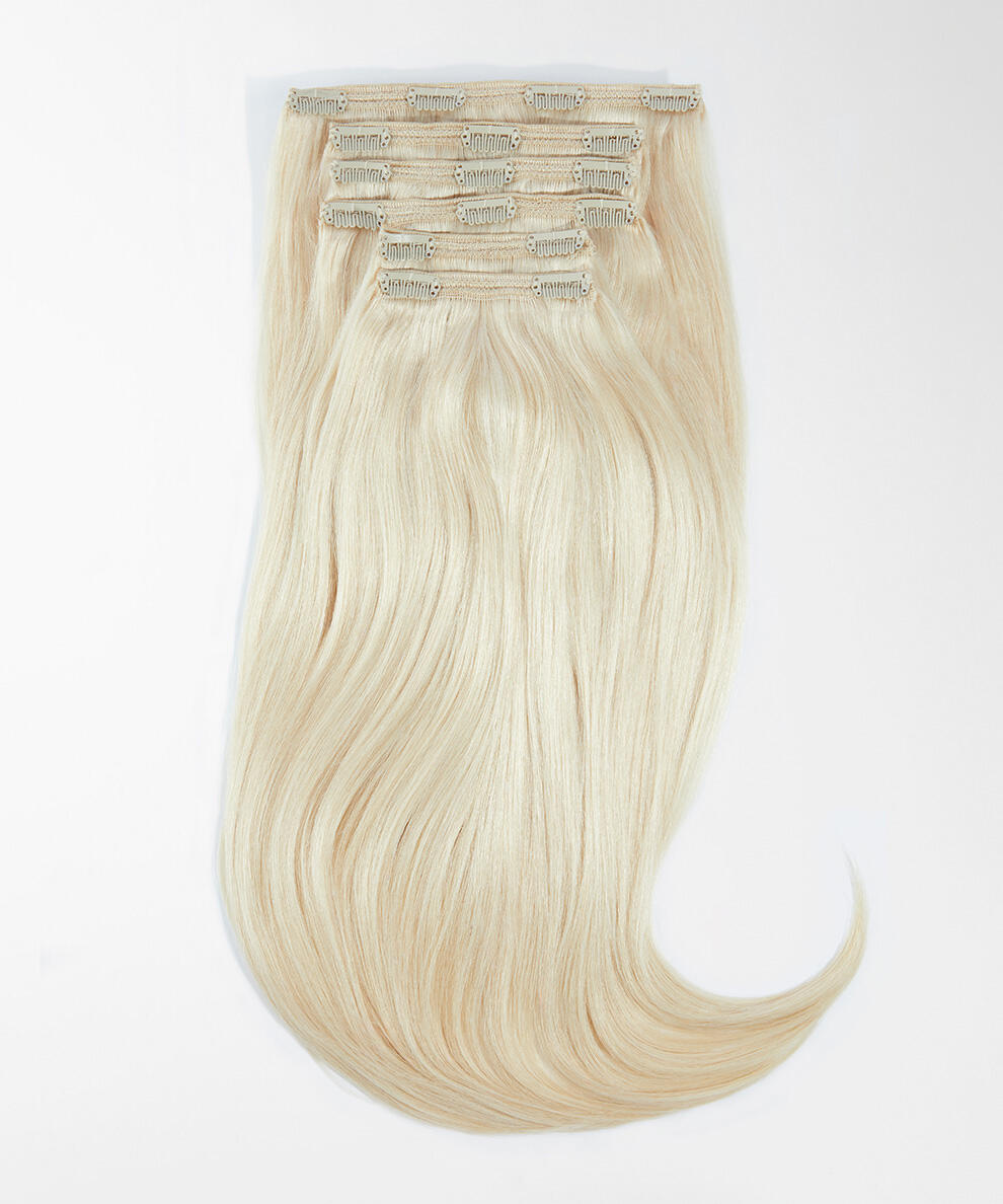 Classic Clip-ins  Straight / Max Volume / 6 pieces 10.10 Platinum Blonde 50 cm