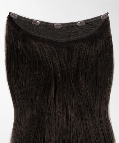 Halo Hairband Straight / Medium Volume 1.2 Black Brown 50 cm