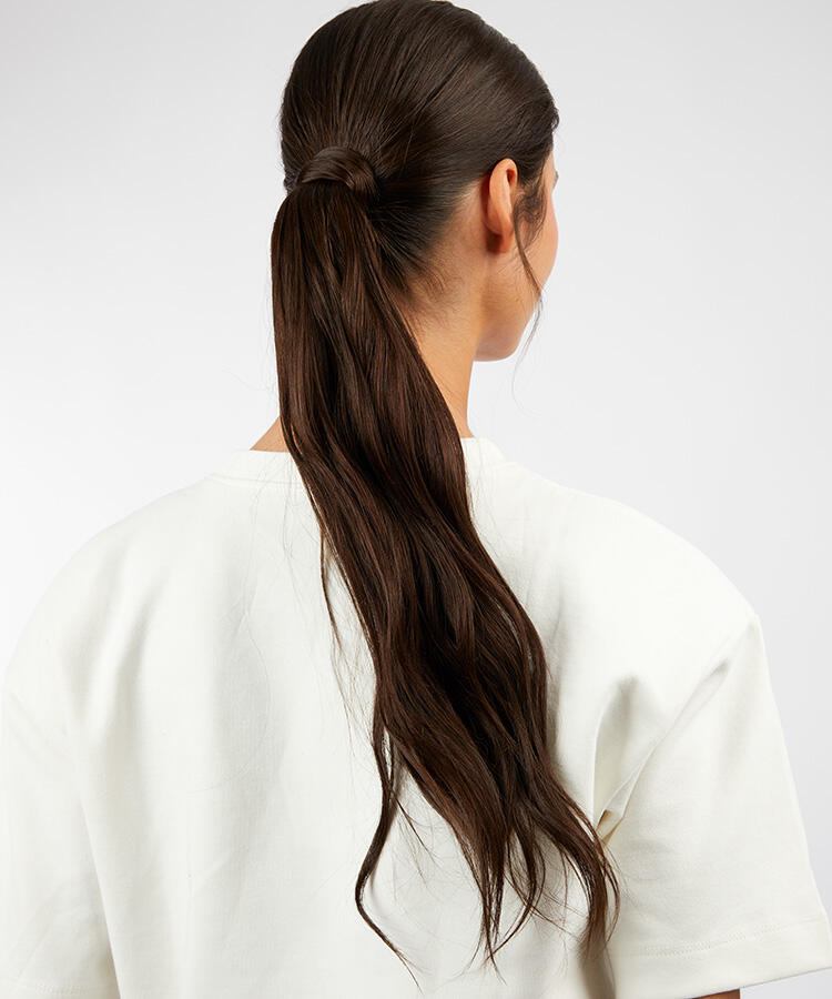 Ponytail Straight / Clip-in / Light Volume 2.3 Chocolate Brown 50 cm