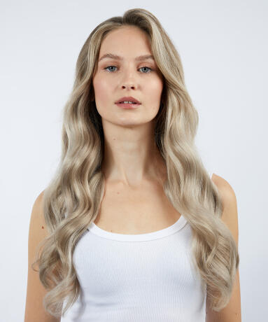 Premium Keratin Extensions Straight / 20 pieces B2.6/10.7 Dark Ashy Blonde Balayage 50 cm