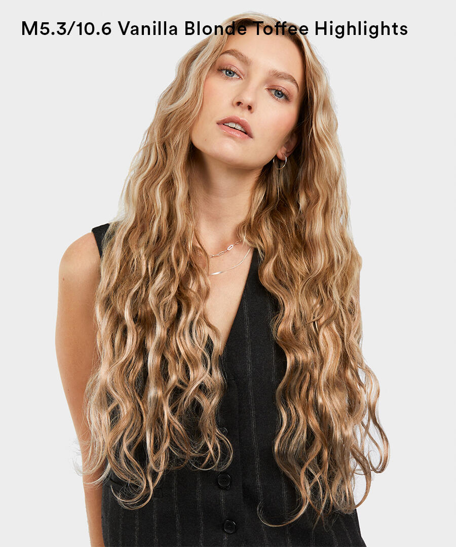 Classic Clip-ins Beach Wave / Medium Volume / 7 pieces 2.0 Dark Brown 60 cm