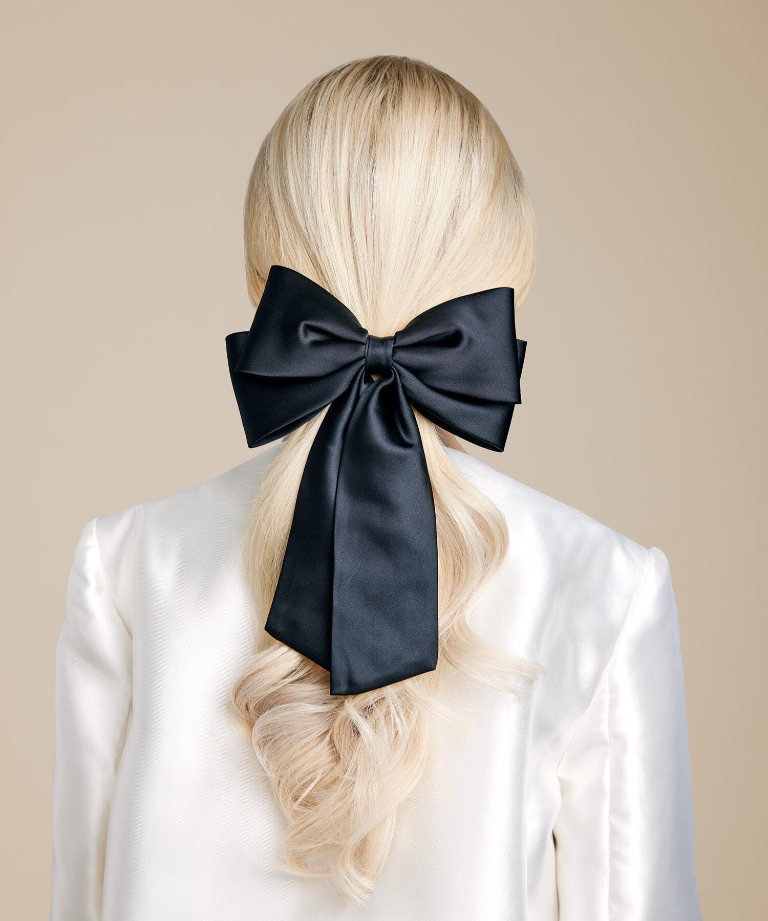 Silk Bow Hair Clip 1 piece null