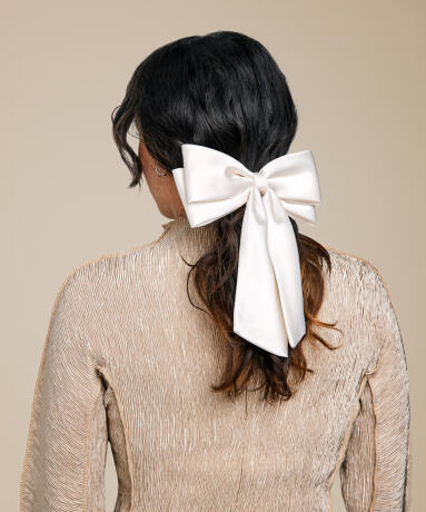 Silk Bow Hair Clip