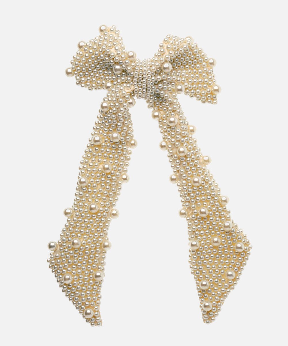 Pearl Bow Hair Clip 1 piece null