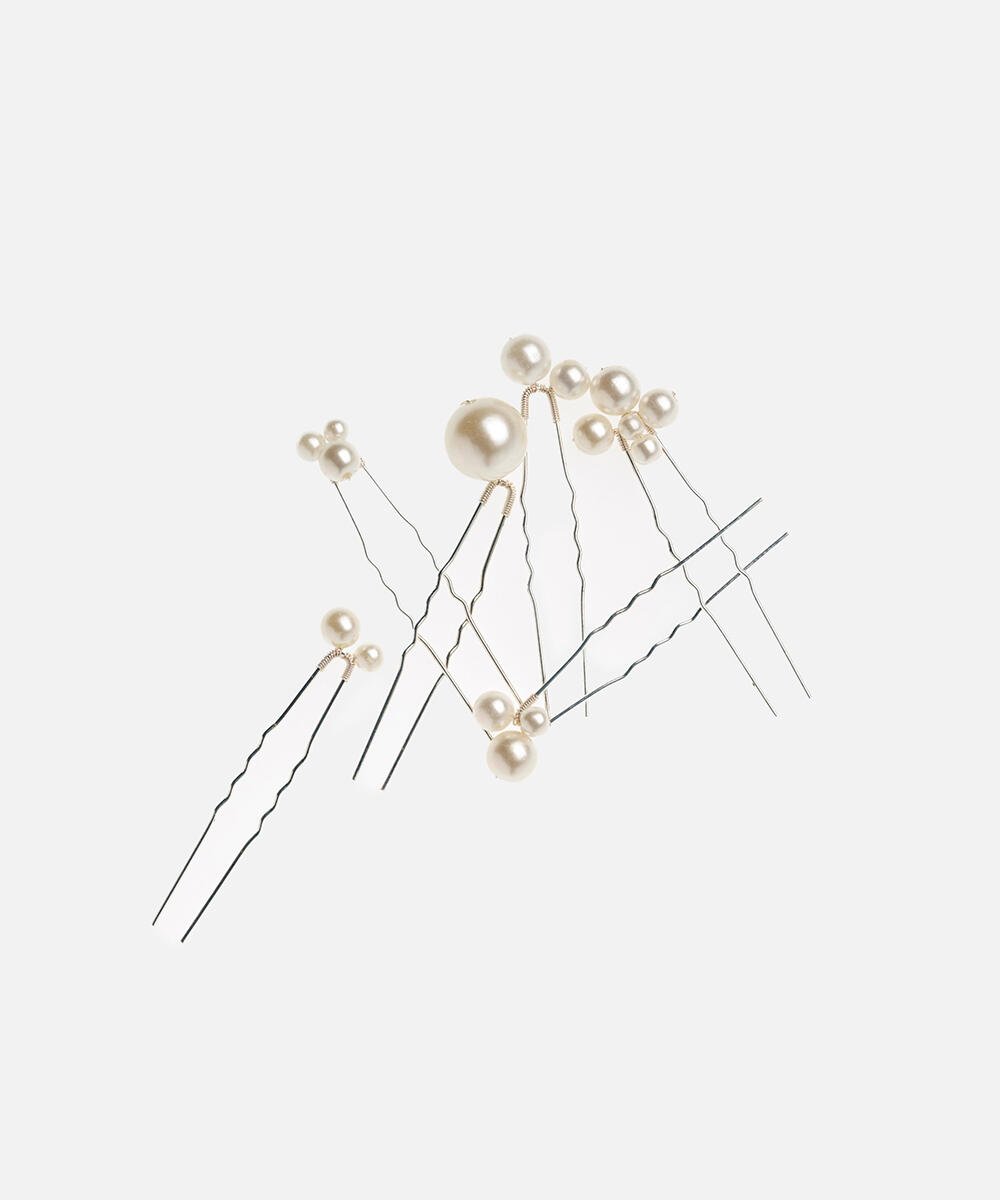 Pearl Hair Pins 6-pack null