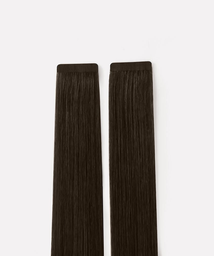 Ultra Tape Extensions Straight / Classic Tape 4 cm / 10 pieces 1.2 Black Brown 50 cm