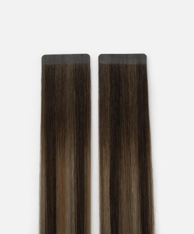 Ultra Tape Extensions Straight / Classic Tape 4 cm / 10 pieces B2.3/5.0 Hazelnut Caramel Balayage 50 cm