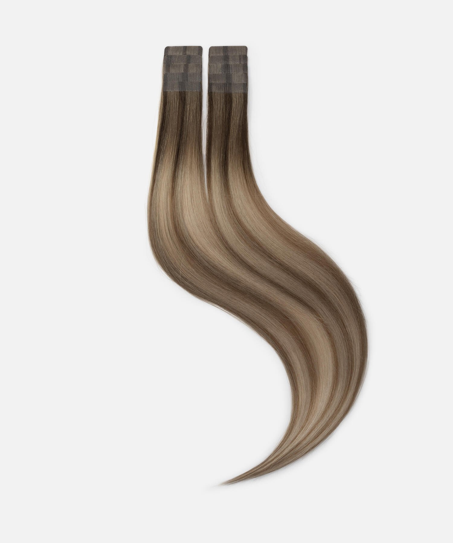 Ultra Tape Extensions Straight / Classic Tape 4 cm / 10 pieces B5.1/7.3 Brown Ash Blonde Balayage 50 cm