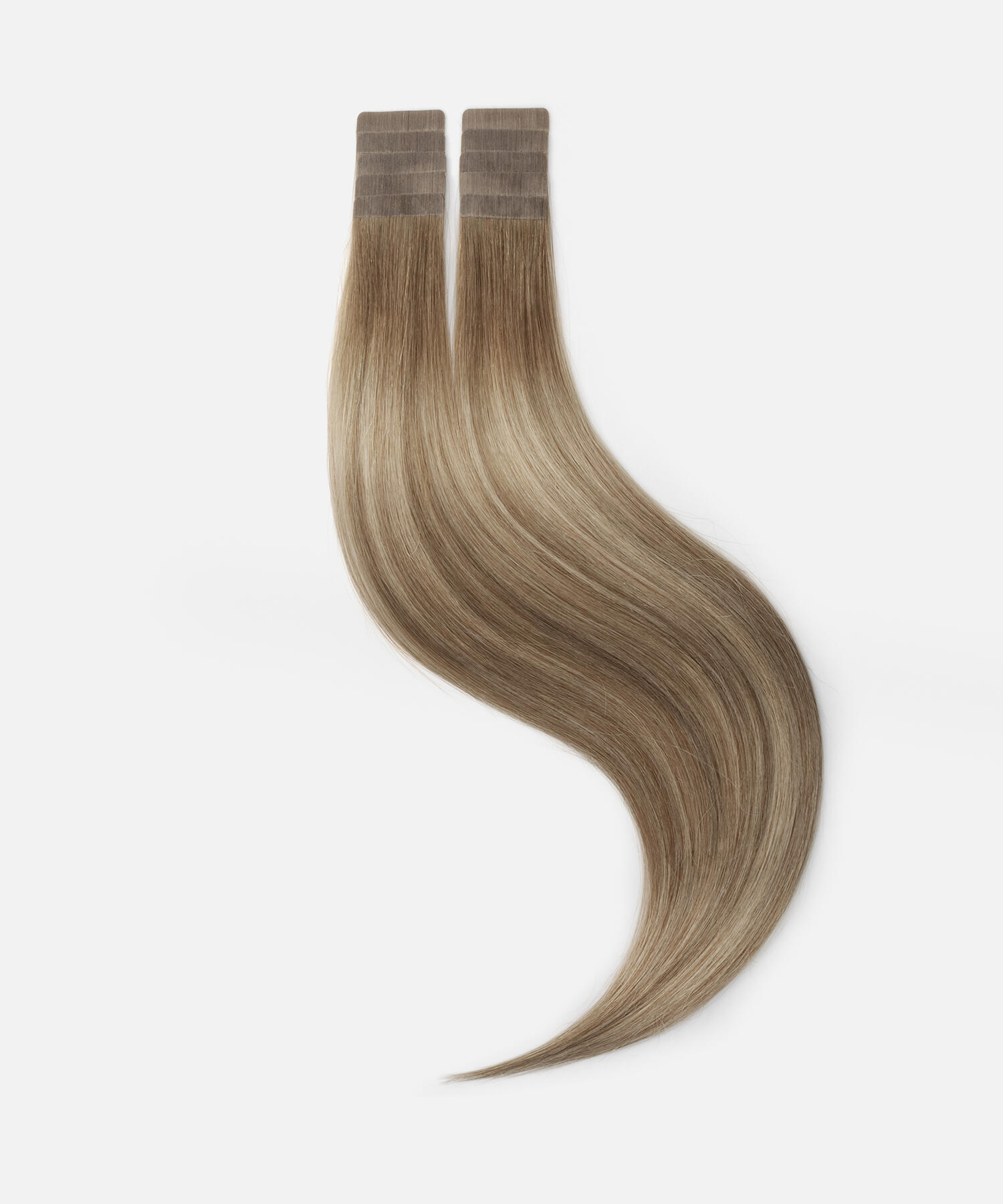 Ultra Tape Extensions Straight / Classic Tape 4 cm / 10 pieces B7.3/10.8 Cendre Ash Blonde Balayage 50 cm