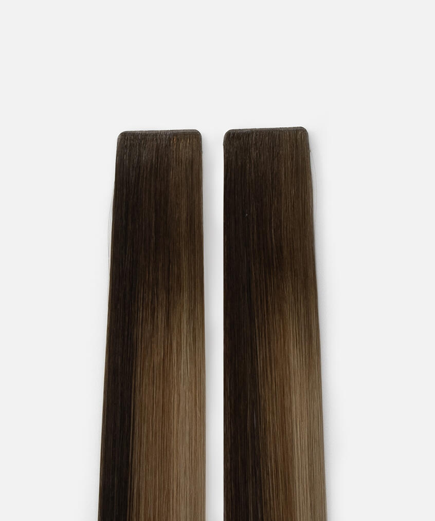 Ultra Tape Extensions Staight / Seamless Tape 3 cm / 10 pieces B2.3/5.0 Hazelnut Caramel Balayage 50 cm