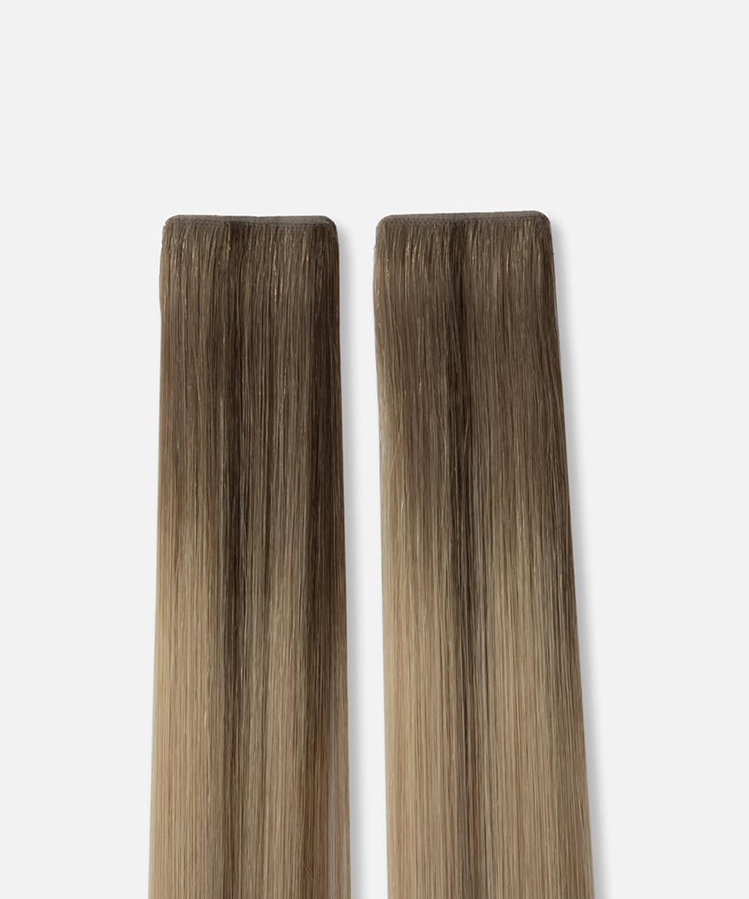 Ultra Tape Extensions Staight / Seamless Tape 3 cm / 10 pieces B5.1/7.3 Brown Ash Blonde Balayage 50 cm