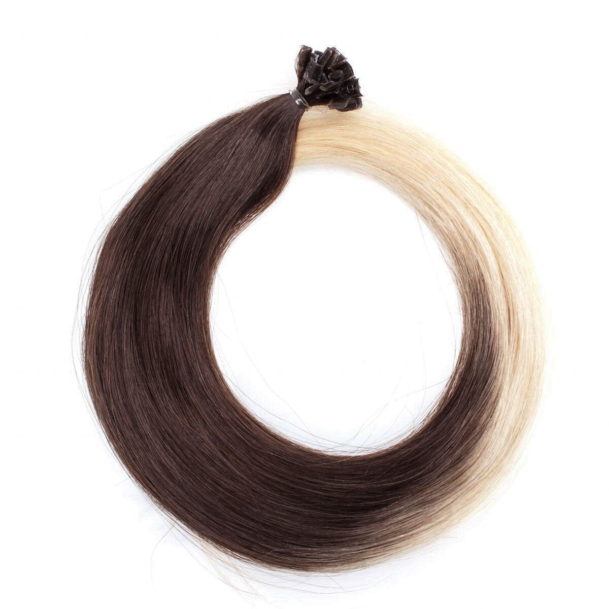 Rapunzel Nail Hair O2 6 8 0 Dark Ash Blond Ombre 40 Cm