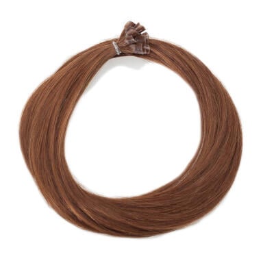 Premium Keratin Extensions Straight / 20 pieces 5.4 Copper Brown 30 cm