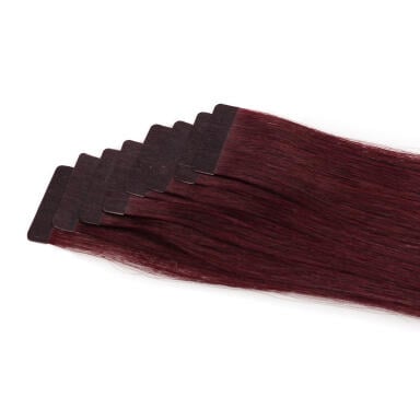 Occasion Tape Extensions Straight / Classic Tape 4 cm / 8 pieces 6.12 Dark Mahogany Brown 30 cm