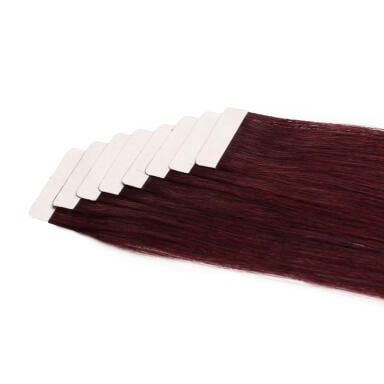 Occasion Tape Extensions Straight / Classic Tape 4 cm / 8 pieces 6.12 Dark Mahogany Brown 30 cm