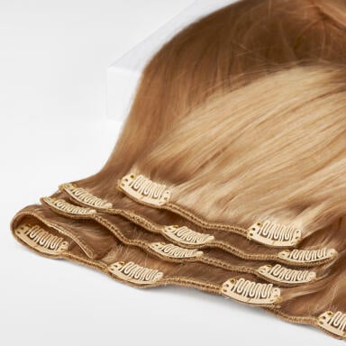 Clip-on set 7 pieces 7.5 Dark Blonde 60 cm