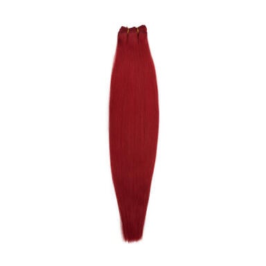 Premium Weft Extensions Straight / Double Layer / Medium Volume 6.0 Red Fire 50 cm