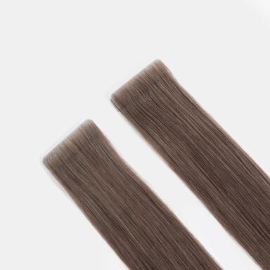 Premium Tape Extensions Straight / Seamless Tape 4 cm / 8 pieces 2.6 Dark Ash Brown 50 cm